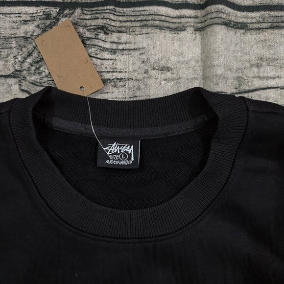 Stussy Black Printed Long-Sleeved Sweatshirt - Picture 5 of 7